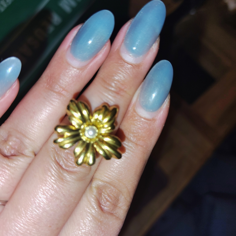 Stainless Steel Gold Ring